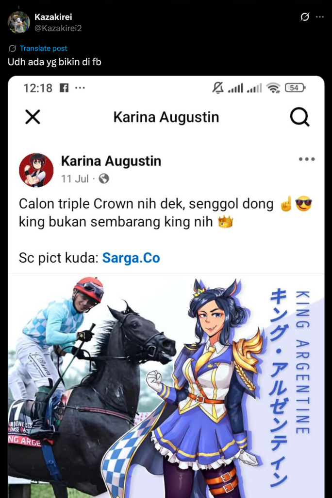 Fenomena Pemain Game Uma Musume Guncang Indonesia Derby 2025