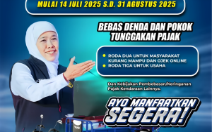 "Driver Ojol Gembira Manfaatkan Program Pemutihan Pajak dari Khofifah"