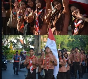 Bendera merah putih, Pelajar Surabaya Ukir Rekor Dunia