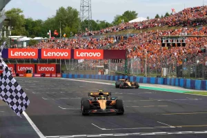 Norris takes chequered flag Hungary scaled