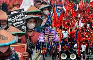 Ribuan Buruh Jawa Timur Gelar Aksi Besar