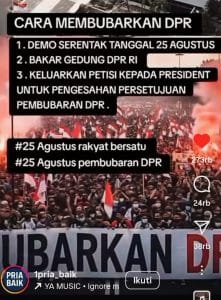 Seruan Aksi Demonstrasi Massal di DPR RI.