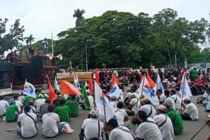 Aksi Buruh Menggema di Depan Kantor PBB, Soroti Keputusan Indonesia Bergabung dengan BoP