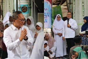 Menko Pangan Zulkifli Hasan Tinjau Implementasi Makan Bergizi Gratis di Panti Asem Jajar Surabaya