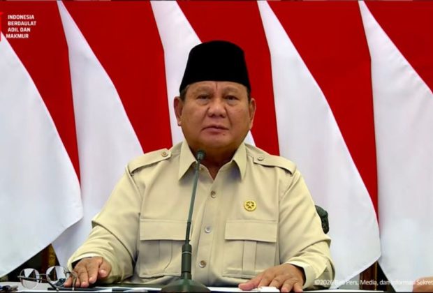 Dari Istana Secara Virtual, Prabowo Resmikan Proyek Infrastruktur TNI-Polri untuk Masyarakat