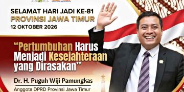 Pertumbuhan Harus Menjadi Kesejahteraan yang Dirasakan," Pesan Puguh Wiji Pamungkas untuk HUT-81 Jatim